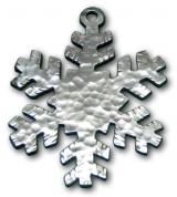 Photo of Hammered Snowflake Pewter Ornament
