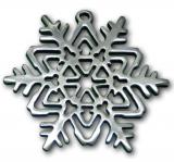 Photo of Geometric Snowflake Pewter Ornament