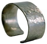 Photo of Wide Dimple Pewter Bracelet 