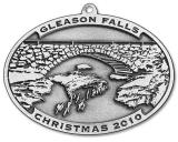 Photo of 2010 Gleason Falls Bridge Christmas Pewter Ornament