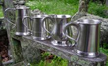 Photo of pewter mugs