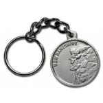 Old Man of the Mountain Keyring - front