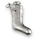 Photo of Pewter Bear in Stocking Ornament
