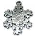 Photo of Hammered Snowflake Pewter Ornament