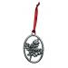 Pewter Holly Ornament