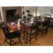 Photo of Elegant Dining Table with Pewter Settings